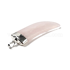 Natural Rose Quartz Pendants&nbsp;G-P474-04S-02