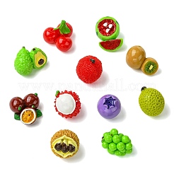 19Pcs 19 Styles Opaque Resin Cabochons&nbsp;RESI-CJC0012-45-1