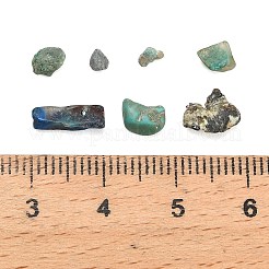 天然アフリカンターコイズ(ジャスパー)ビーズ  チップ  穴なし/ドリルなし  3~8.5x2.5~4.5x0.8~3mm&nbsp;G-D345-01