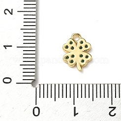 Brass Micro Pave Cubic Zirconia Charms&nbsp;KK-I276-44G