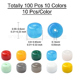 100Pcs 10 Colors K9 Glass Beads Strands&nbsp;GLAA-YW0003-59