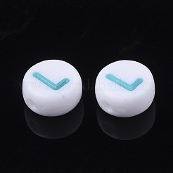 Initial Acrylic Beads&nbsp;X-OACR-E001-20L
