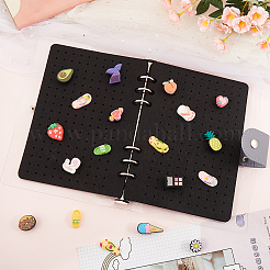 Felt Cloth Brooch Storage Loose-leaf Binder Notebook Albums with PVC Plastic Cover&nbsp;AJEW-WH20011-05B