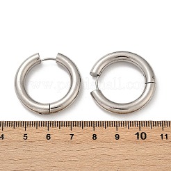 202ステンレススチール研磨フープピアス  316サージカルステンレスピン  ステンレス鋼色  30x5mm  ピン：1mm&nbsp;EJEW-M106-02P-07