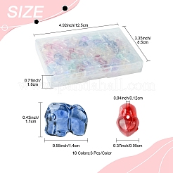 60Pcs 10 Colors Spray Painted Glass Beads&nbsp;GLAA-FS0002-05