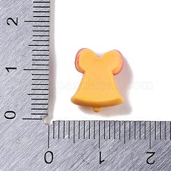 不透明なクリスマステーマの樹脂カボション  鐘  13.5x10.5x6.5mm&nbsp;LS-RESI-H162-06G