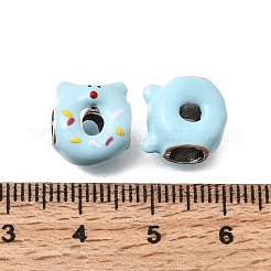Alloy Enamel European Beads&nbsp;MPDL-F020-11B-P01
