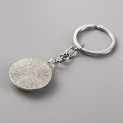 Glass Keychain&nbsp;KEYC-WH0024-18P-01