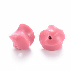 不透明なアクリルビーズ  ツイスト  ミックスカラー  14x13x12.5mm  穴：1.6mm  約387個/500g&nbsp;MACR-S373-16A