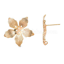 Brass Stud Earring Findings&nbsp;KK-N232-332LG