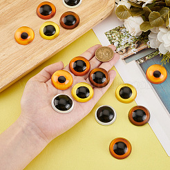 20Pcs 5 Colors Glass Craft Eyes Cabochons&nbsp;DOLL-PH0001-51