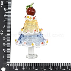 Handmade Lampwork Christmas Tree Ornaments&nbsp;LAMP-C026-06E
