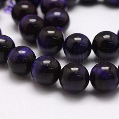 Natural Tiger Eye Bead Strands&nbsp;G-P230-08-D-12mm
