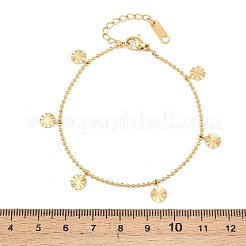 304 Stainless Steel Charm Bracelets&nbsp;BJEW-P372-02A-G