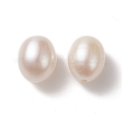 天然な培養された淡水パールビーズ  片穴  ティアドロップ  フローラルホワイト  8~9x11~13mm  穴：0.8mm&nbsp;PEAR-P056-025