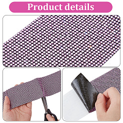 2Pcs Resin Rhinestone Glue Non-slip Car Door Stickers&nbsp;AJEW-GF0013-30B