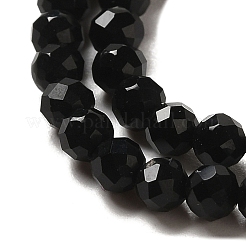 Natural Black Onyx Beads Strands&nbsp;G-K020-3mm-30