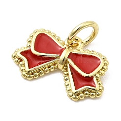Brass Enamel Pendants&nbsp;KK-P338-14G-02