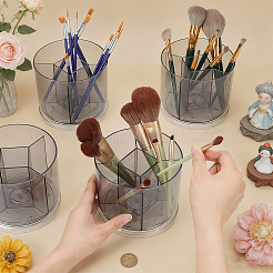 4Pcs Plastic Rotating Makeup Brush Storage Boxes&nbsp;MRMJ-WA0001-14