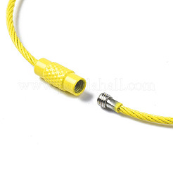 Spray Painted 201 Stainless Steel Wire Cable Keychains&nbsp;BJEW-T019-01L