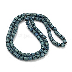 Electroplated Natural Lava Rock Beads Strands&nbsp;G-Z032-J04-12E