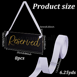 8Pcs Acrylic Reserved Hanging Signs&nbsp;OACR-GA0001-28