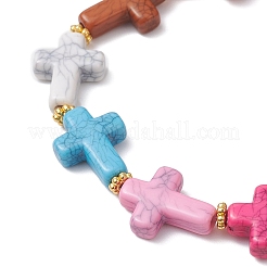 Cross Acrylic Stretch Bracelets&nbsp;BJEW-JB12616