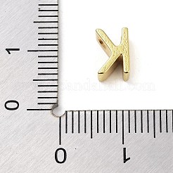 304ステンレスペンダント  24KGP本金メッキ  文字k  8x5.5x4mm  穴：1.6mm&nbsp;STAS-S137-01G-K