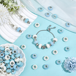 100cs Large Hole Resin European Beads&nbsp;RESI-PA0001-22A