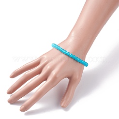 6.5MM Imitation Jade Glass Round Beaded Stretch Bracelet for Women&nbsp;BJEW-JB07658