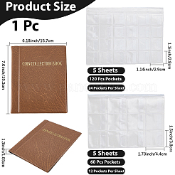 PVC Imitation Leather Coin Holder Album&nbsp;AJEW-WH20098-062C