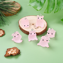 DIY Translucent Resin Pig Mobile Phone Strap Making Kits&nbsp;DIY-YW0011-17