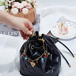 1Pc Fruit Style Brass Bag Decorative Chains&nbsp;HJEW-SC0003-25