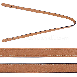 合成皮革製調節可能なバッグストラップ2本  サドルブラウン  805x13x3mm&nbsp;DIY-CL0001-38A
