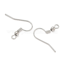 SHEGRACE Brass French Hooks with Coil and Ball&nbsp;XGR0001P-01P