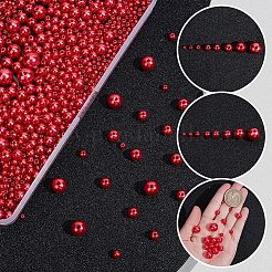 2120Pcs 8 Styles  Imitation Pearl Resin Beads Strands&nbsp;RESI-AR0001-47