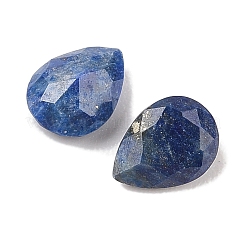 天然石ラピスラズリカボション  ティアドロップ  多面カット  8x6x3.5mm&nbsp;G-C146-01E