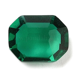 ポイントガラスラインストーンカボション  長方形  多面カット  ミックスカラー  10x8x4.5~5mm&nbsp;GLAA-B012-17A