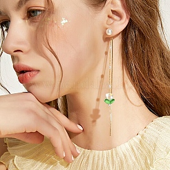 Spray Painted Transparent Glass Beads&nbsp;GLAA-YW0003-76