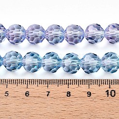 Baking Paint Transparent Glass Beads Strands&nbsp;DGLA-A035-T10mm-A06