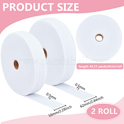 2 Rolls 2 Styles Non-Woven Fabric Cotton for DIY Crafts&nbsp;DIY-BC0014-23B