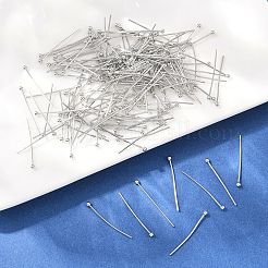 Shegrace 20g 真鍮製ボールヘッドピン  カドミウムフリー＆ニッケルフリー＆鉛フリー  プラチナメッキ  24.5x2x0.7mm  21ゲージ&nbsp;XGRPCP756-272P