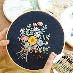 10かせ 6層ポリエステル刺繍フロス  クロスステッチの糸  セグメント染め  淡いチソウ  0.5mm  約8.75ヤード（8m）/かせ&nbsp;OCOR-CY0003-16B