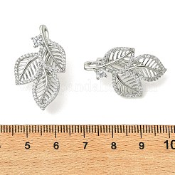 SHEGRACE Brass Micro Pave Clear Cubic Zirconi Twister Clasps&nbsp;XGRQ6B476-885P