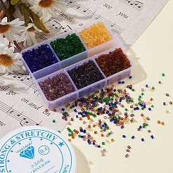 DIY Transparen Tube Glass Beads Bracelet Making Kit&nbsp;DIY-YW0004-36B