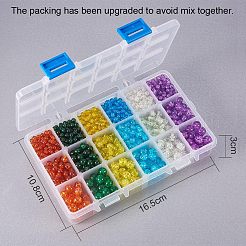 Spray Painted Crackle Glass Beads&nbsp;CCG-PH0002-04