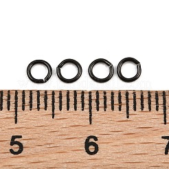304ステンレススチールオープン丸カン  イオンプレーティング（ip）  ブラック  3.5x0.6mm  内径：2.3mm  22ゲージ&nbsp;SA-CBAF81C-01A-EB