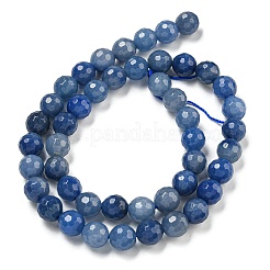 Dyed & Heated Natural Blue Aventurine Beads Strands&nbsp;G-E571-A10-02