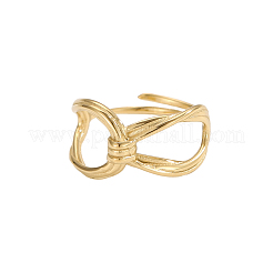 304 Stainless Steel Rings for Women&nbsp;STAS-OY017-66G-1