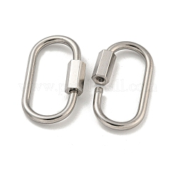 Non-Tarnish 304 Stainless Steel Screw Carabiner Lock Charms&nbsp;STAS-C092-05G-P